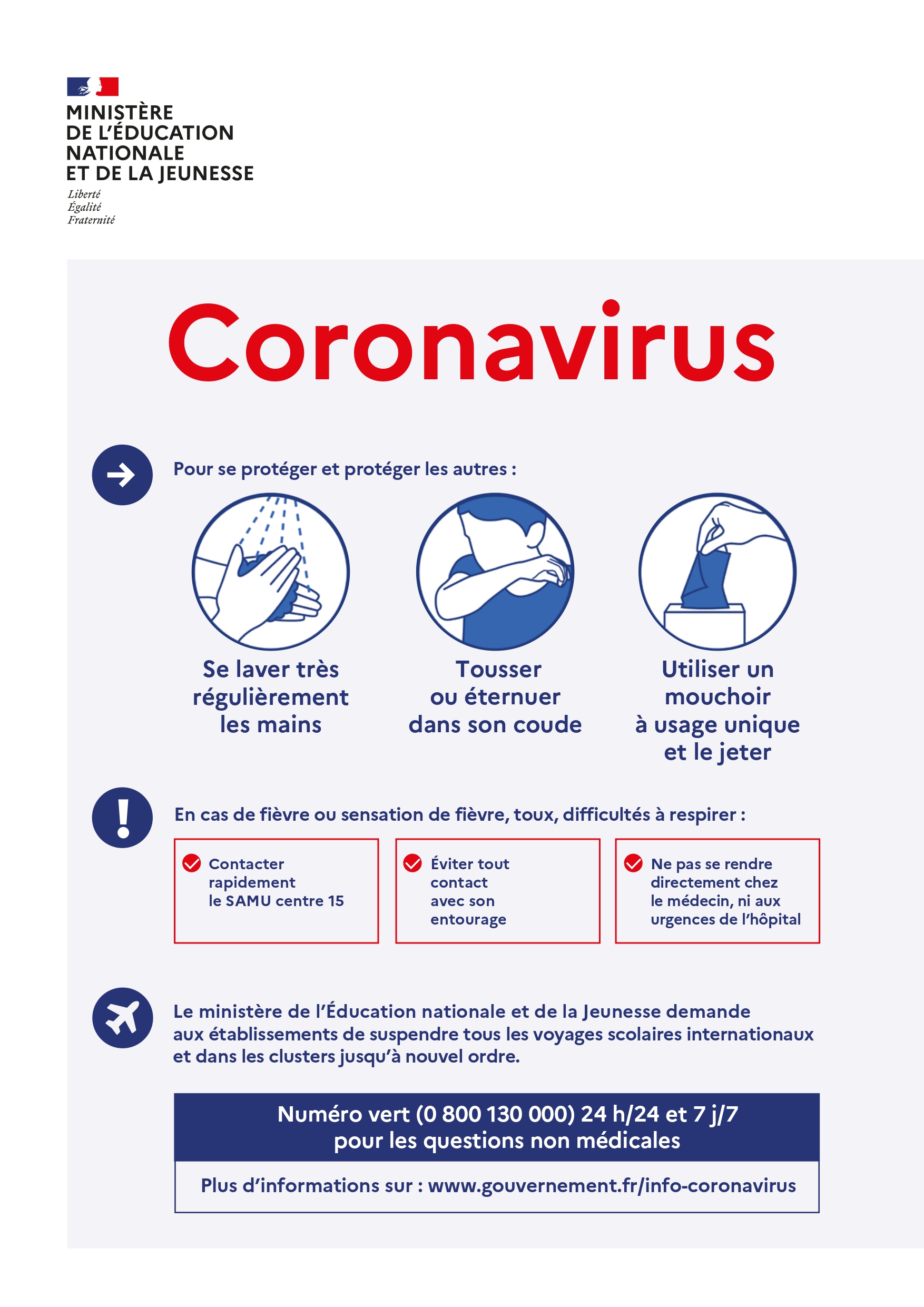 Conditions d’accueil pour la reprise du 2 juin 2020