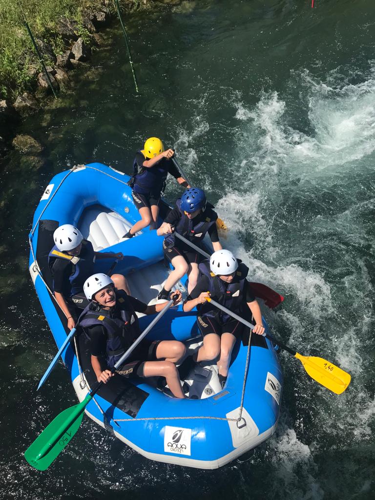 Sortie de fin d’année des élèves du groupe WATERASMUS – rafting à Romagnieu