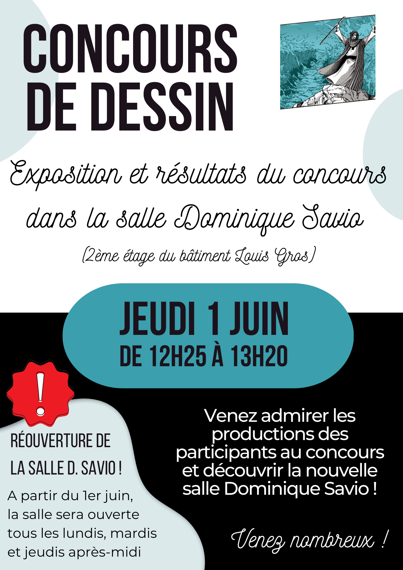 Concours de dessins pour inaugurer le nouvel espace pastoral de la salle Dominique Savio