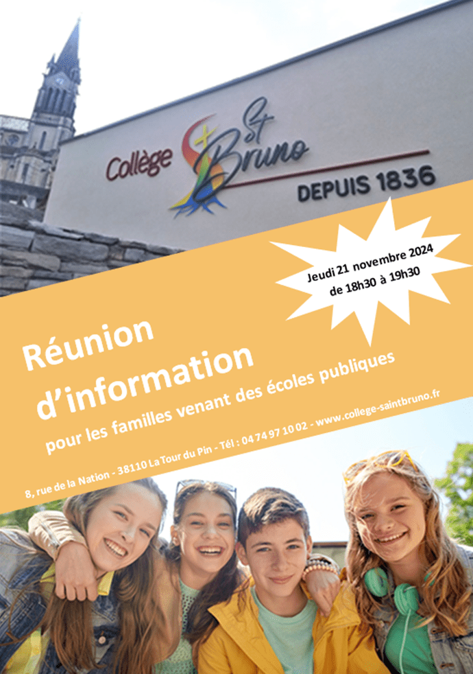 Réunion d’information à destination des parents de CM2 des écoles publiques